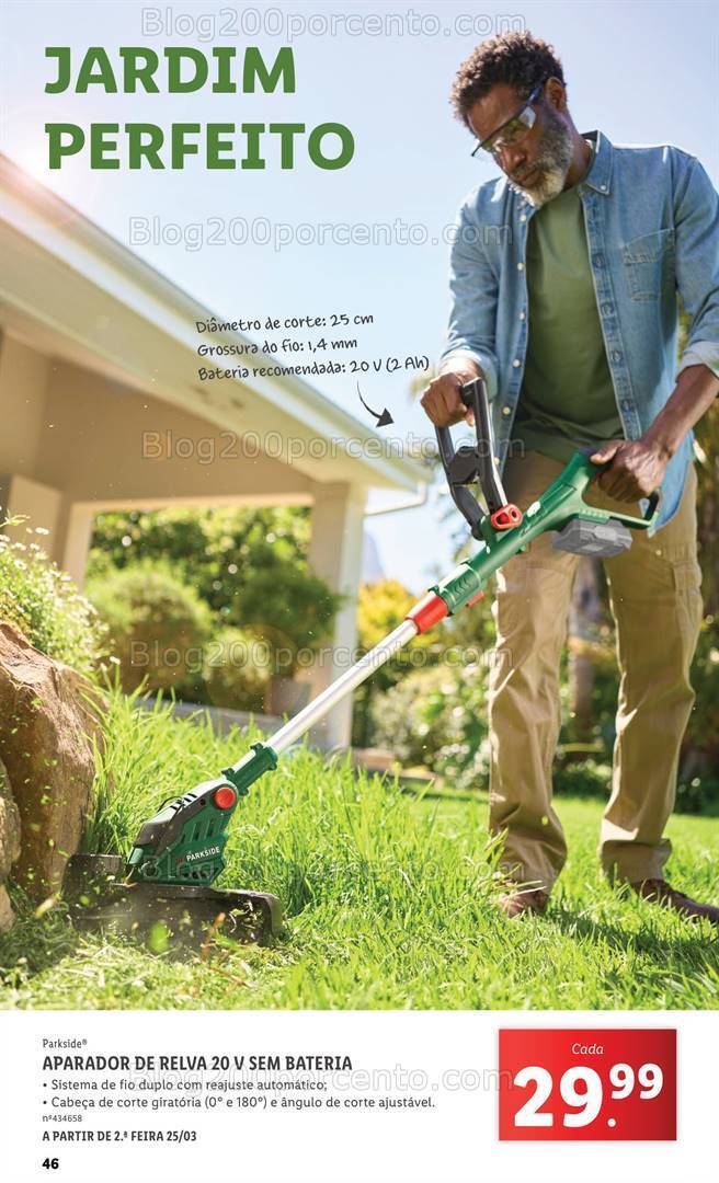 Antevisão Folheto LIDL Especial Jardim Promoções a partir de 7 março