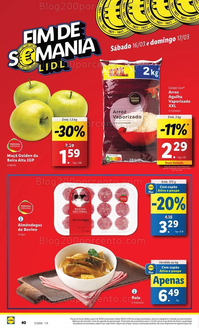 Antevisão Folheto LIDL Promoções Fim de Semana - 16 e 17 março