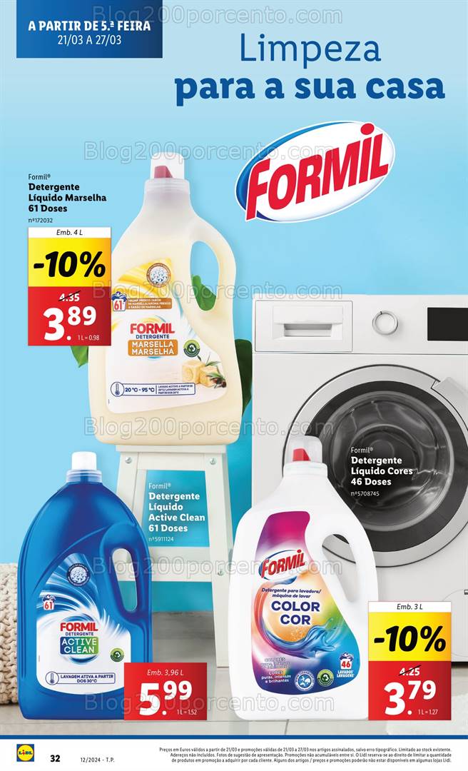 Antevisão Folheto LIDL Especial Higiene e Limpeza Promoções de 21 a 27 março