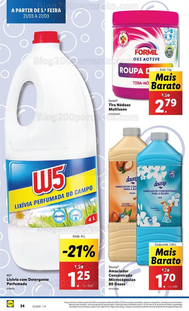 Antevisão Folheto LIDL Promoções de 21 a 27 março