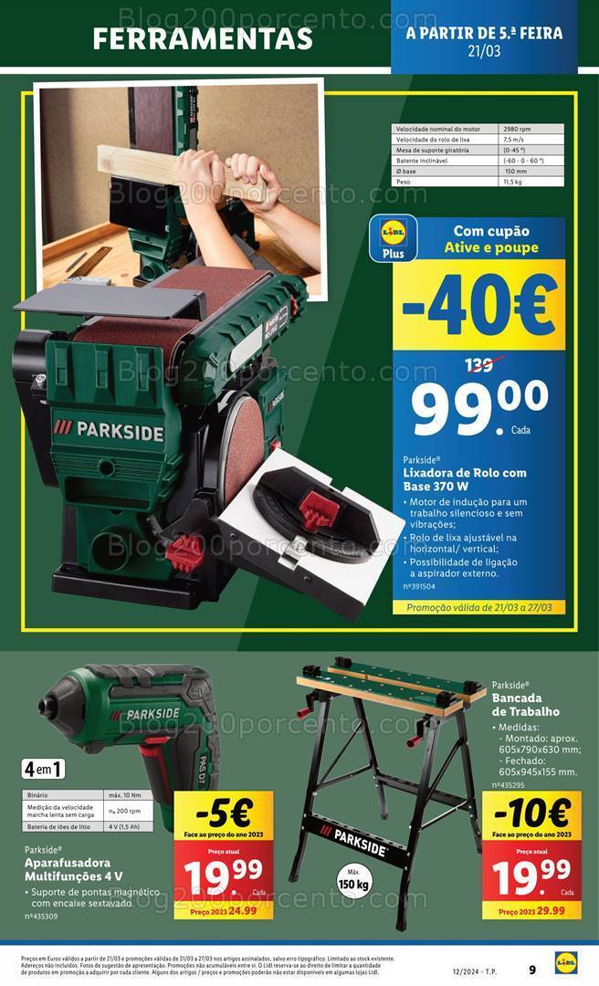 Antevisão Folheto LIDL Bazar Promoções de 21 a 27 março