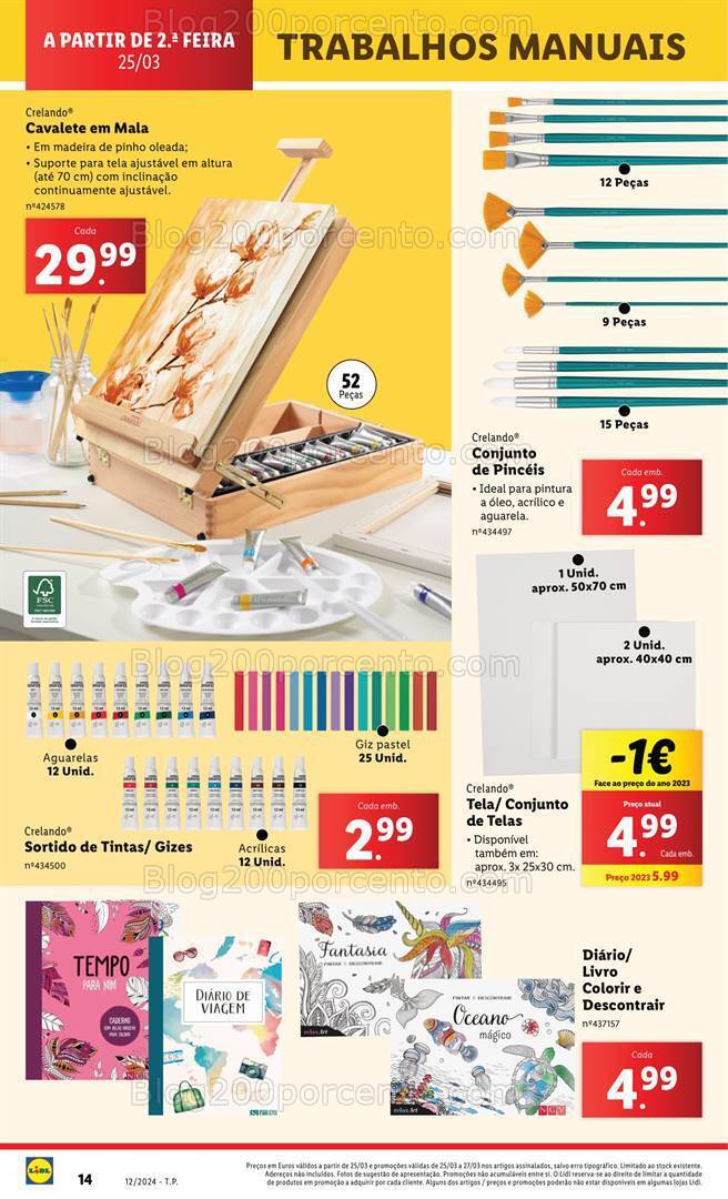 Antevisão Folheto LIDL Bazar Promoções de 21 a 27 março