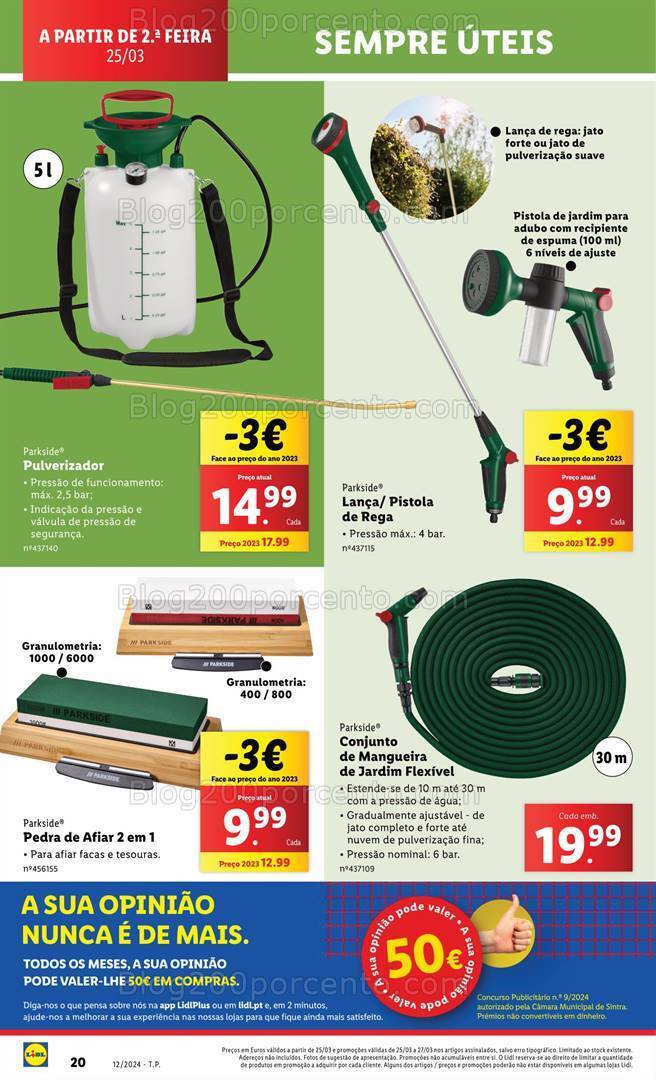 Antevisão Folheto LIDL Bazar Promoções de 21 a 27 março