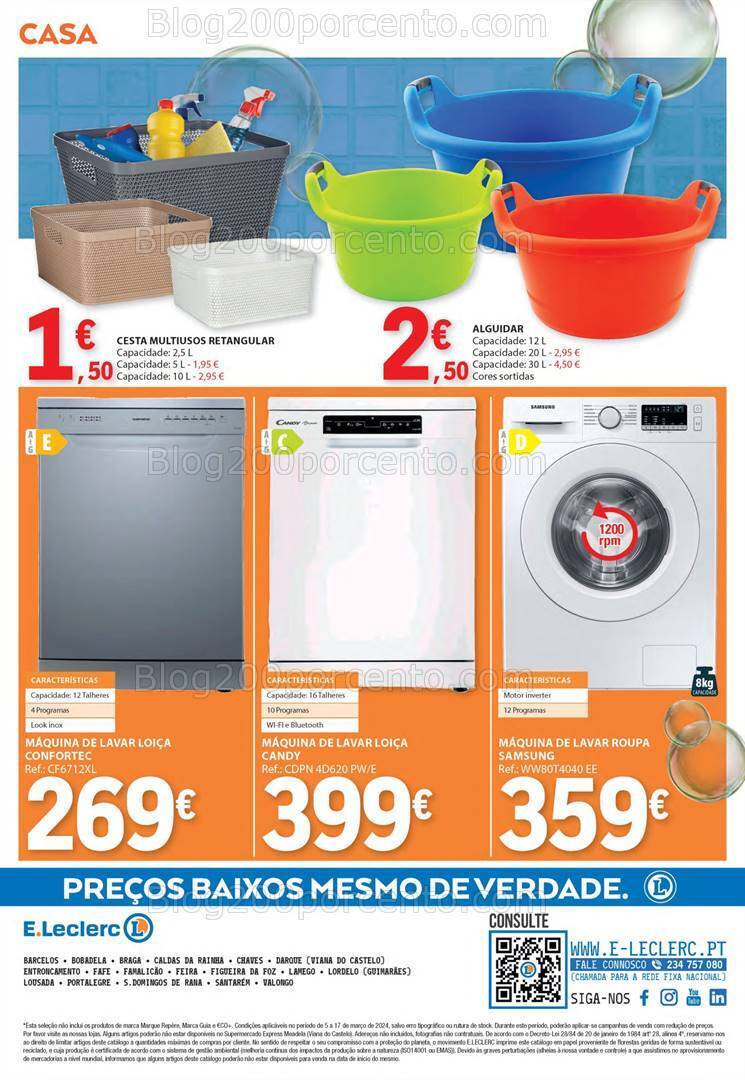 Antevisão Folheto E-LECLERC Especial Limpeza de 5 a 17 março
