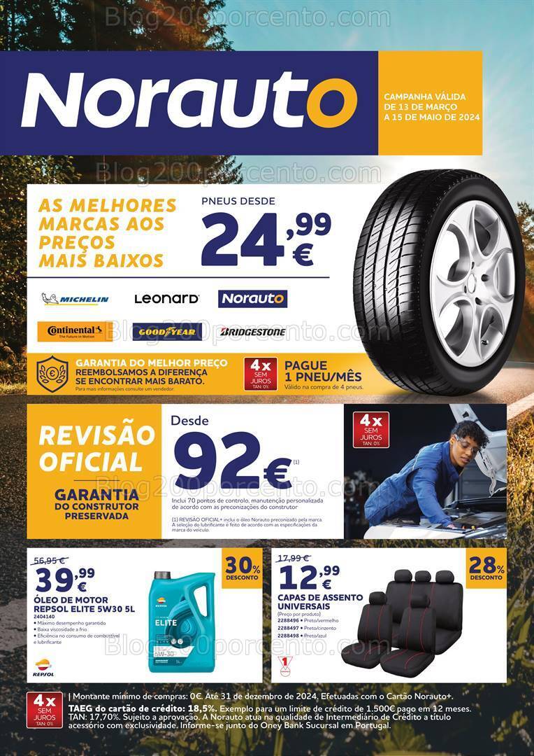 Antevisão Folheto NORAUTO Promoções de 13 março a 15 maio