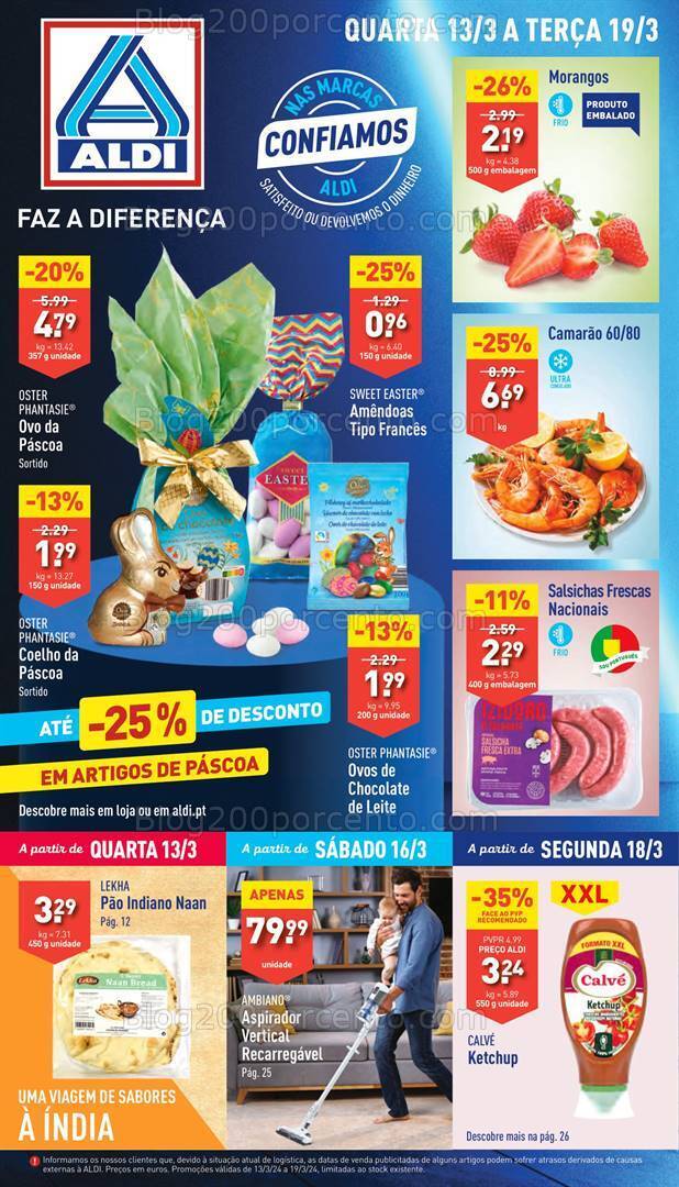 Antevisão Folheto ALDI Promoções de 13 a 19 março