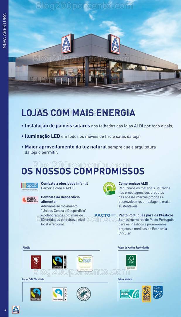 Antevisão Folheto ALDI Saldos + Aberturas Vila do Bispo Promoções de 20 a 26 março