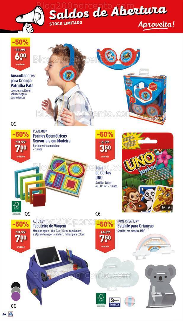 Antevisão Folheto ALDI Saldos + Aberturas Vila do Bispo Promoções de 20 a 26 março