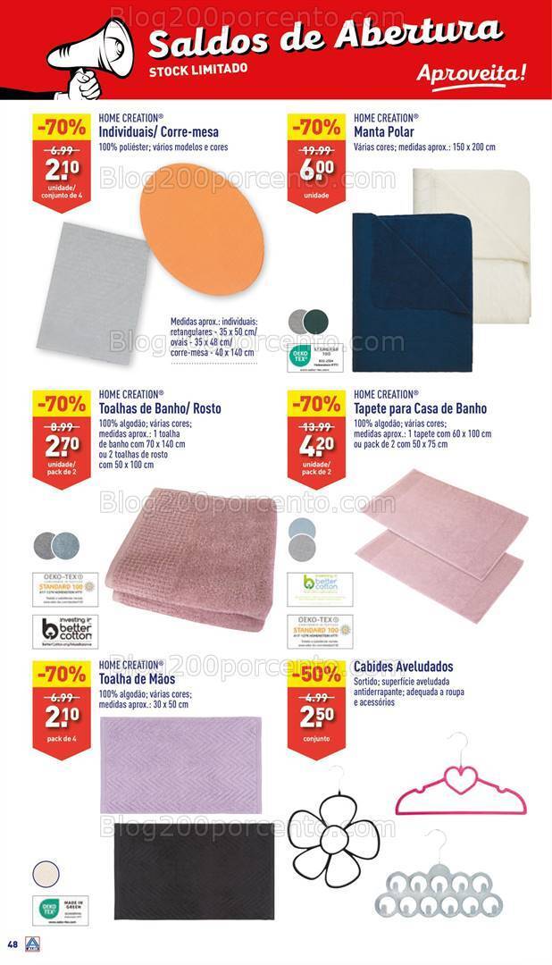 Antevisão Folheto ALDI Saldos + Aberturas Vila do Bispo Promoções de 20 a 26 março