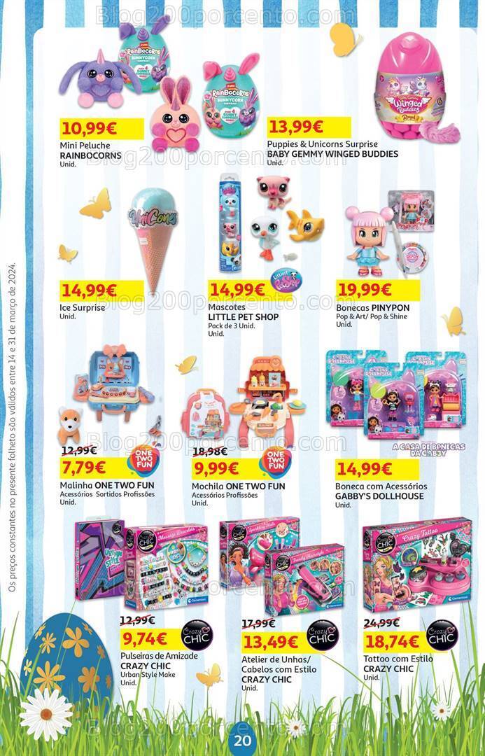 Antevisão Folheto AUCHAN Bazar Páscoa Promoções de 14 a 31 março