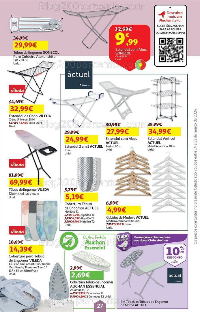Antevisão Folheto AUCHAN Bazar Páscoa Promoções de 14 a 31 março