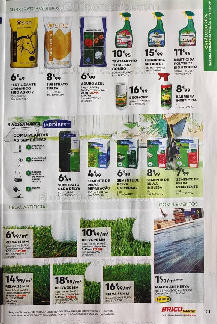 Antevisão Folheto BRICOMARCHÉ Jardim Promoções de 7 março a 28 abril