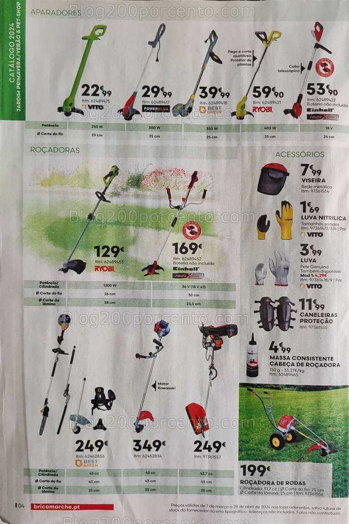 Antevisão Folheto BRICOMARCHÉ Jardim Promoções de 7 março a 28 abril