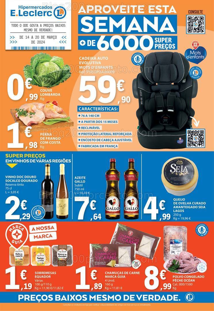 Antevisão Folheto E-LECLERC Promoções de 14 a 20 março
