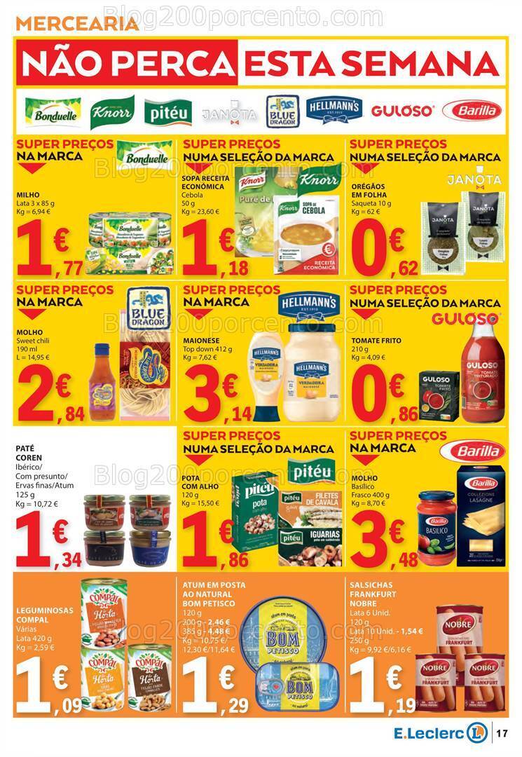 Antevisão Folheto E-LECLERC Promoções de 14 a 20 março