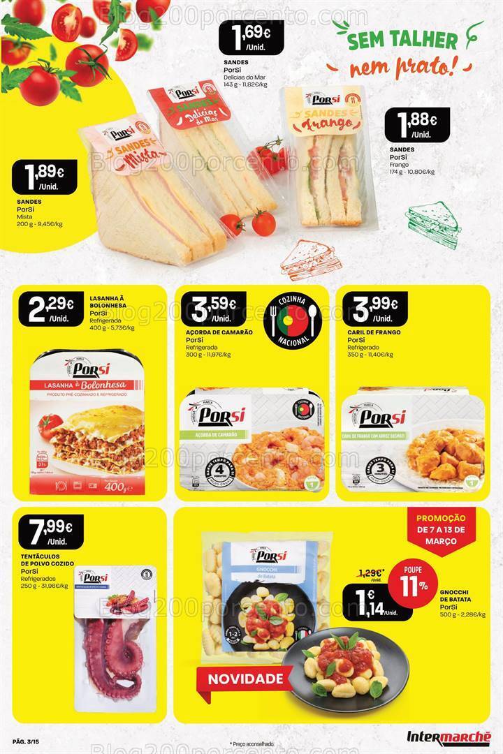 Antevisão Folheto INTERMARCHÉ Porsi Promoções de 7 a 13 março