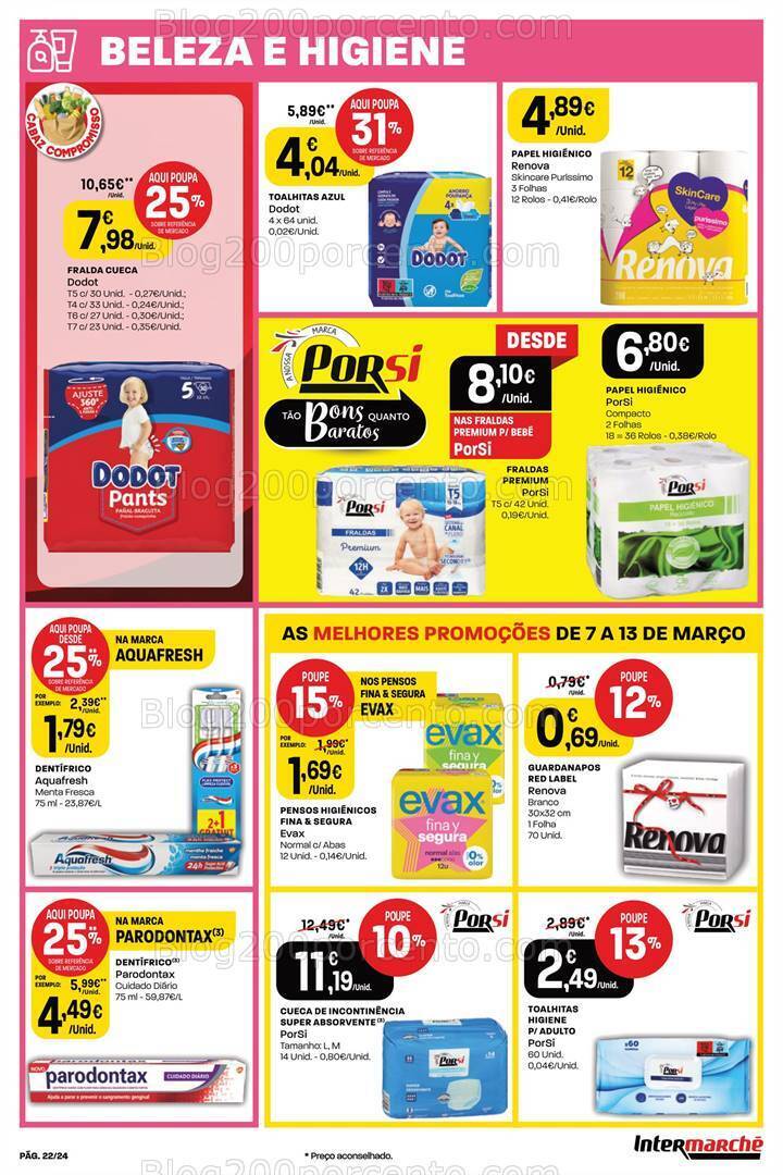 Antevisão Folheto INTERMARCHÉ Super Promoções de 7 a 13 março