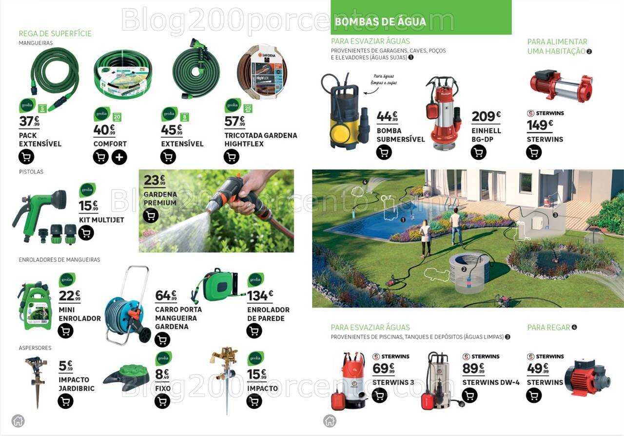 Antevisão Folheto LEROY MERLIN Catálogo Jardim Motorizados Promoções até 14 maio