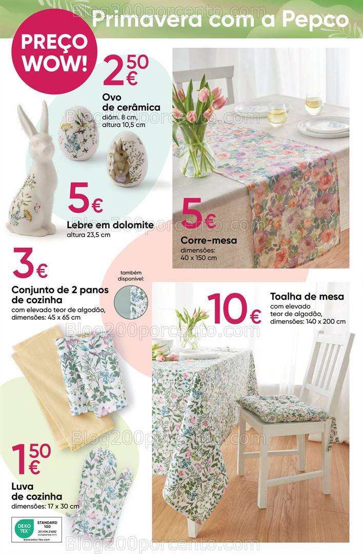 Antevisão Folheto PEPCO Primavera Moda Bazar Promoções de 14 a 27 março