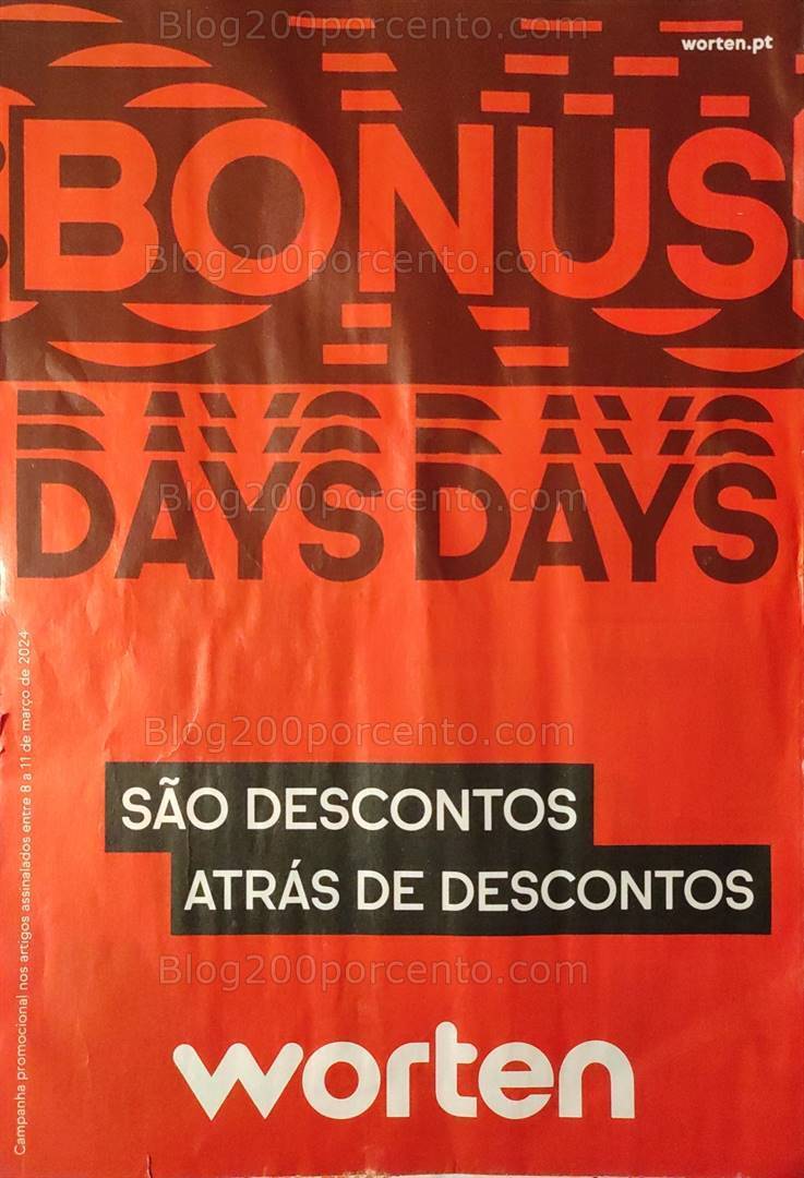 Antevisão Folheto WORTEN Promoções de 8 a 11 março