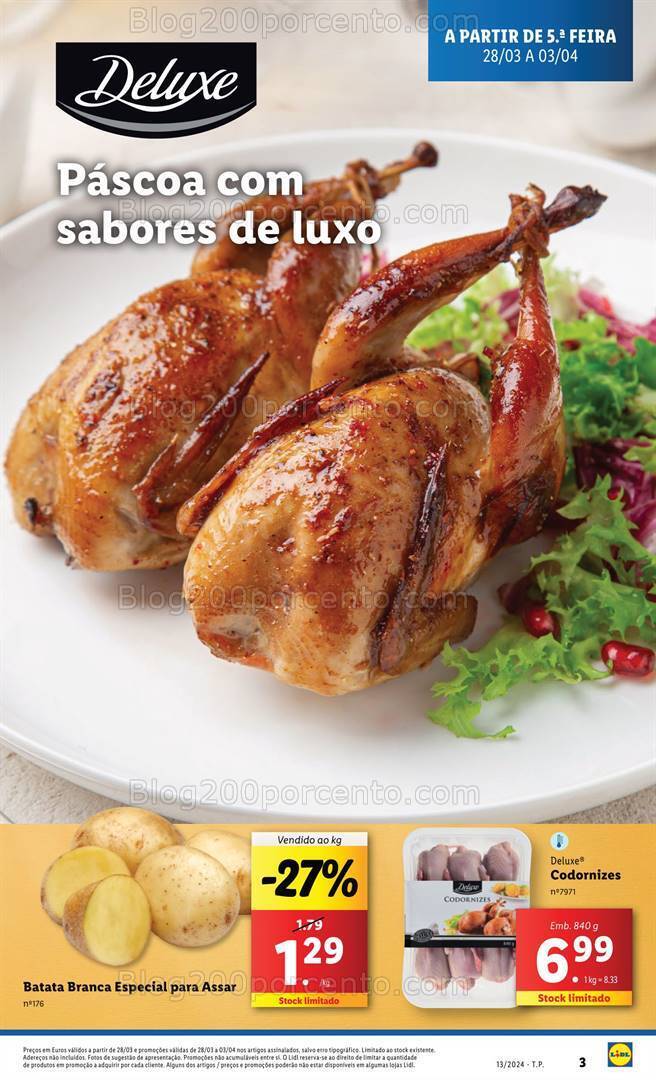 Antevisão Folheto LIDL Páscoa Promoções de 28 março a 3 abril