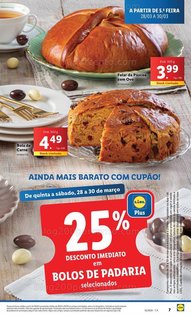 Antevisão Folheto LIDL Páscoa Promoções de 28 março a 3 abril