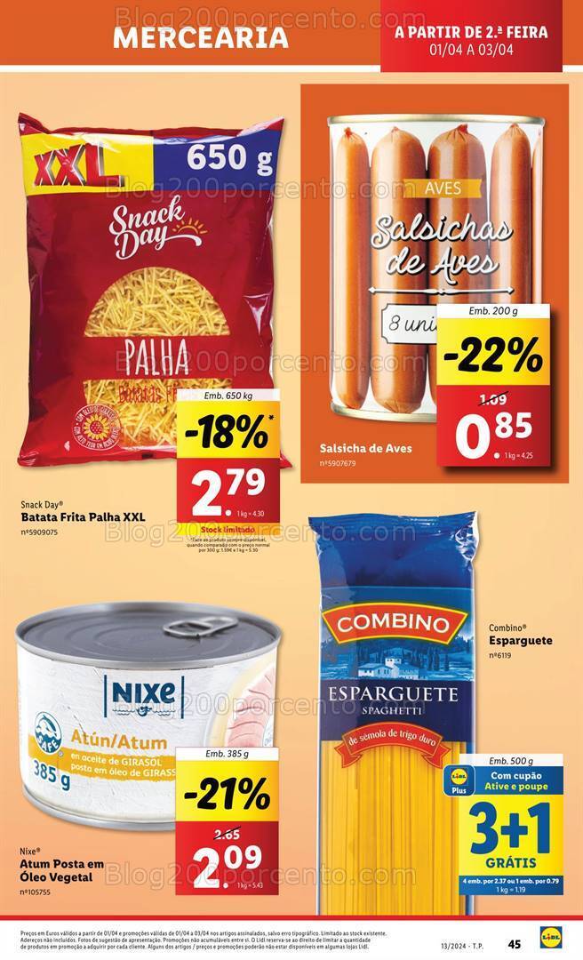 Antevisão Folheto LIDL Promoções de 28 março a 3 abril