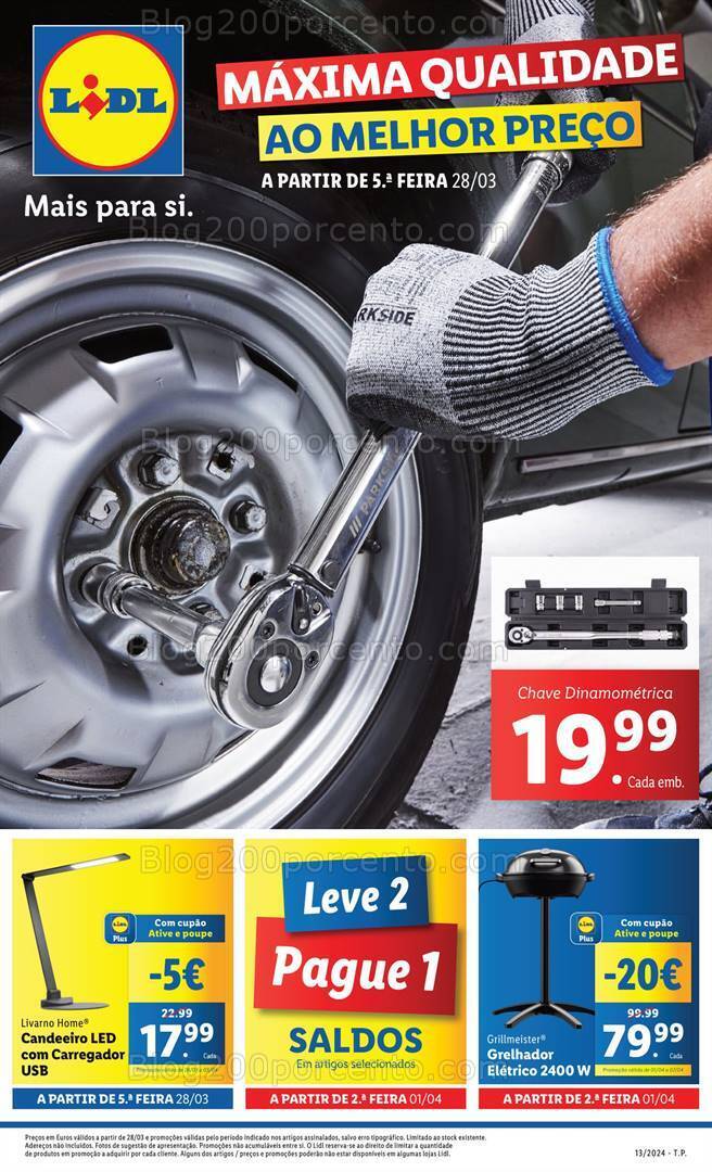 Antevisão Folheto LIDL Bazar Promoções a partir de 28 março