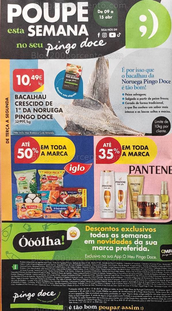 Antevisão Folheto PINGO DOCE Super Promoções de 9 a 15 abril