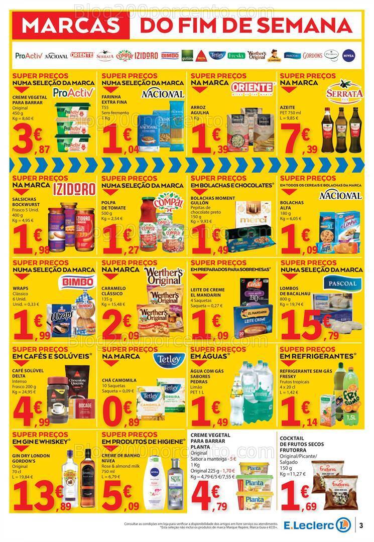 Antevisão Folheto E-LECLERC Promoções Fim de Semana - 29 a 31 março