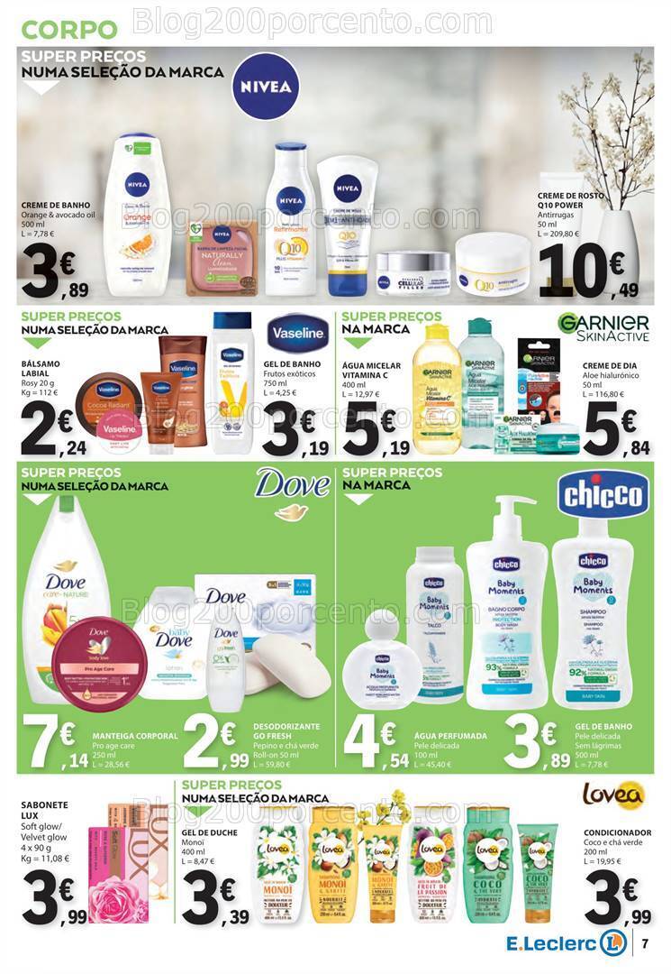 Antevisão Folheto E-LECLERC Beleza Promoções de 9 a 21 abril