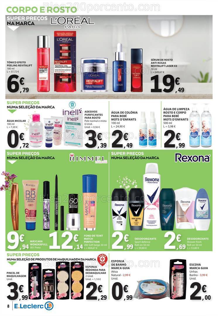 Antevisão Folheto E-LECLERC Beleza Promoções de 9 a 21 abril