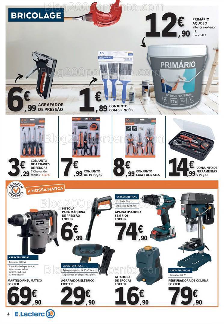 Antevisão Folheto E-LECLERC Bazar Promoções de 28 março a 10 abril