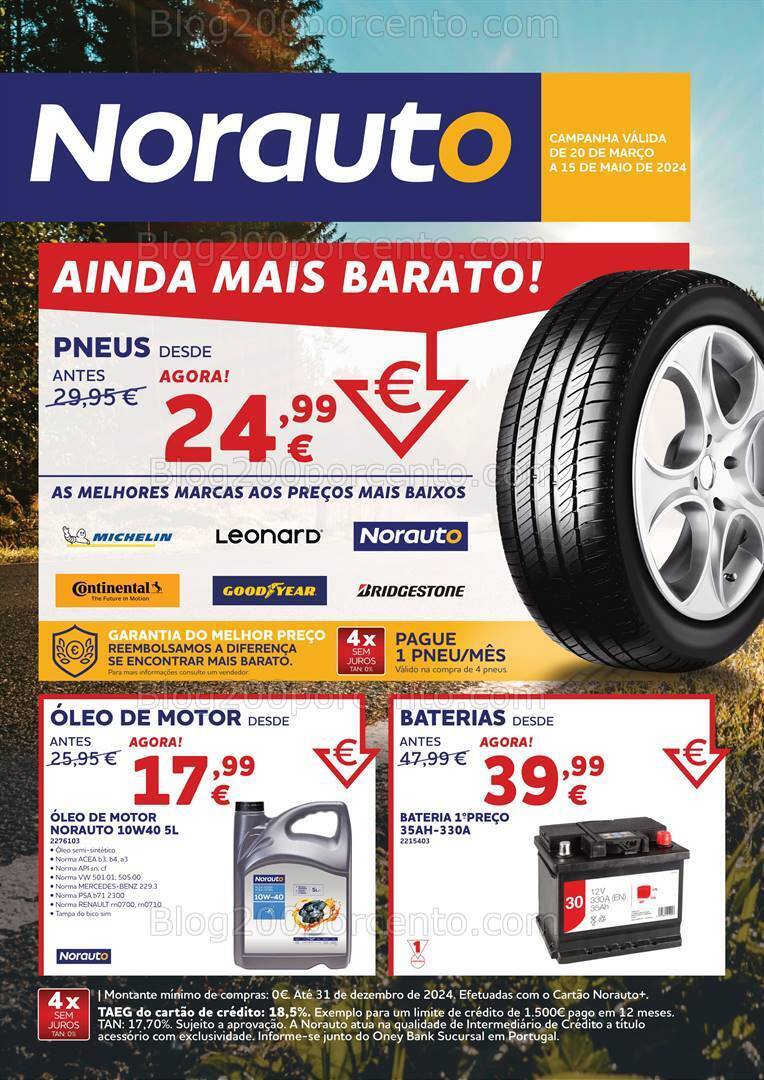 Antevisão Folheto NORAUTO Primavera Promoções de 20 março a 15 maio