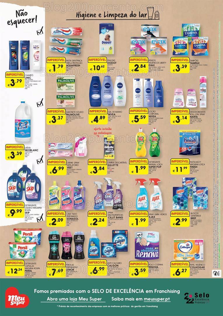 Antevisão Folheto MEU SUPER Promoções de 4 a 15 abril