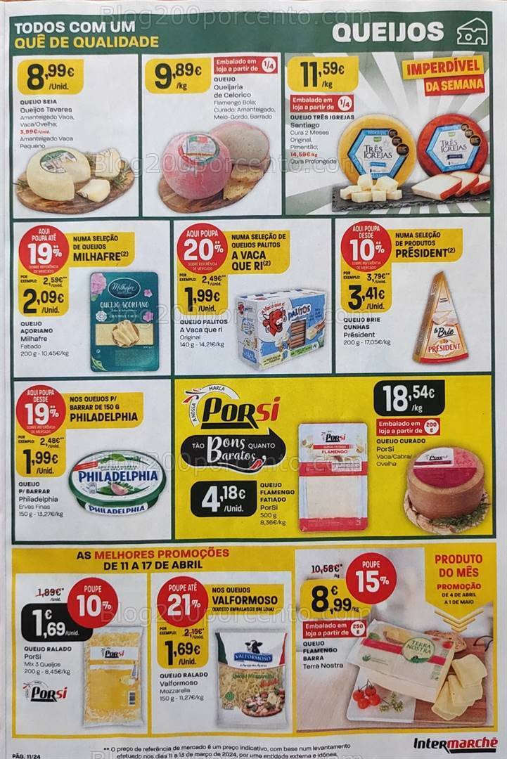 Antevisão Folheto INTERMARCHÉ Promoções de 11 a 17 abril