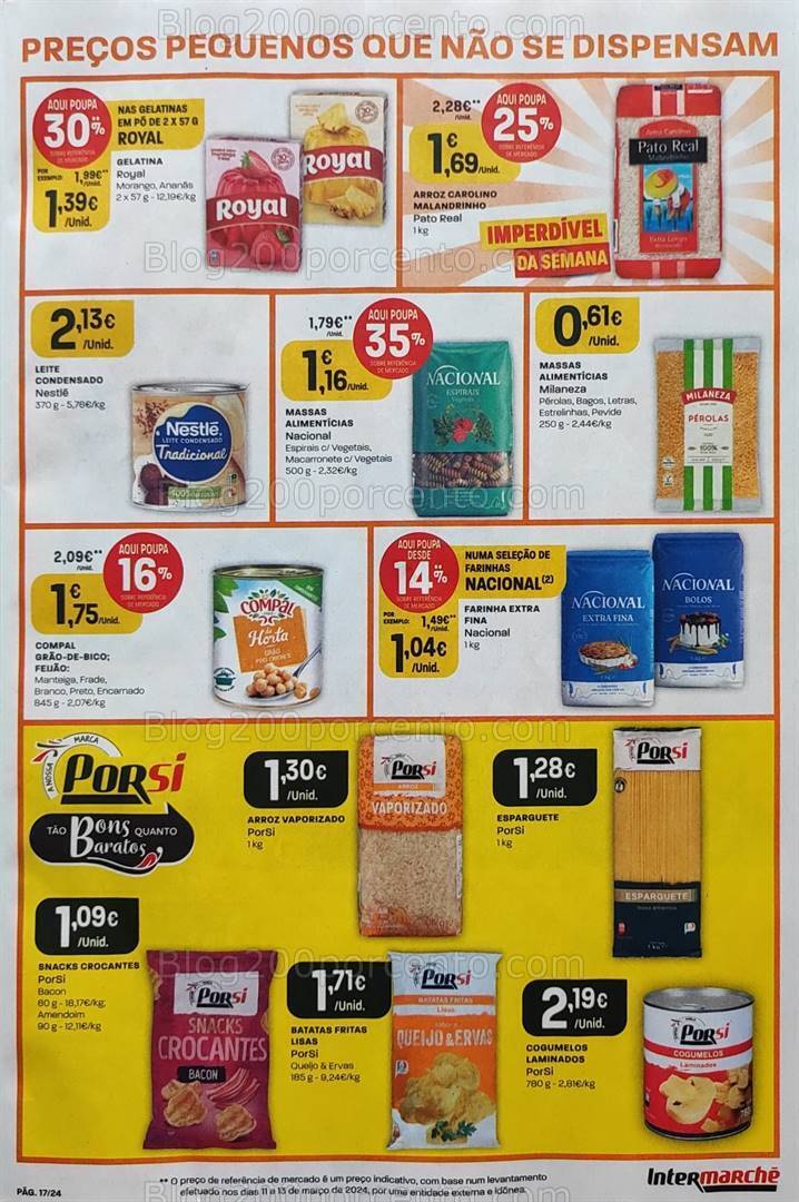 Antevisão Folheto INTERMARCHÉ Promoções de 11 a 17 abril