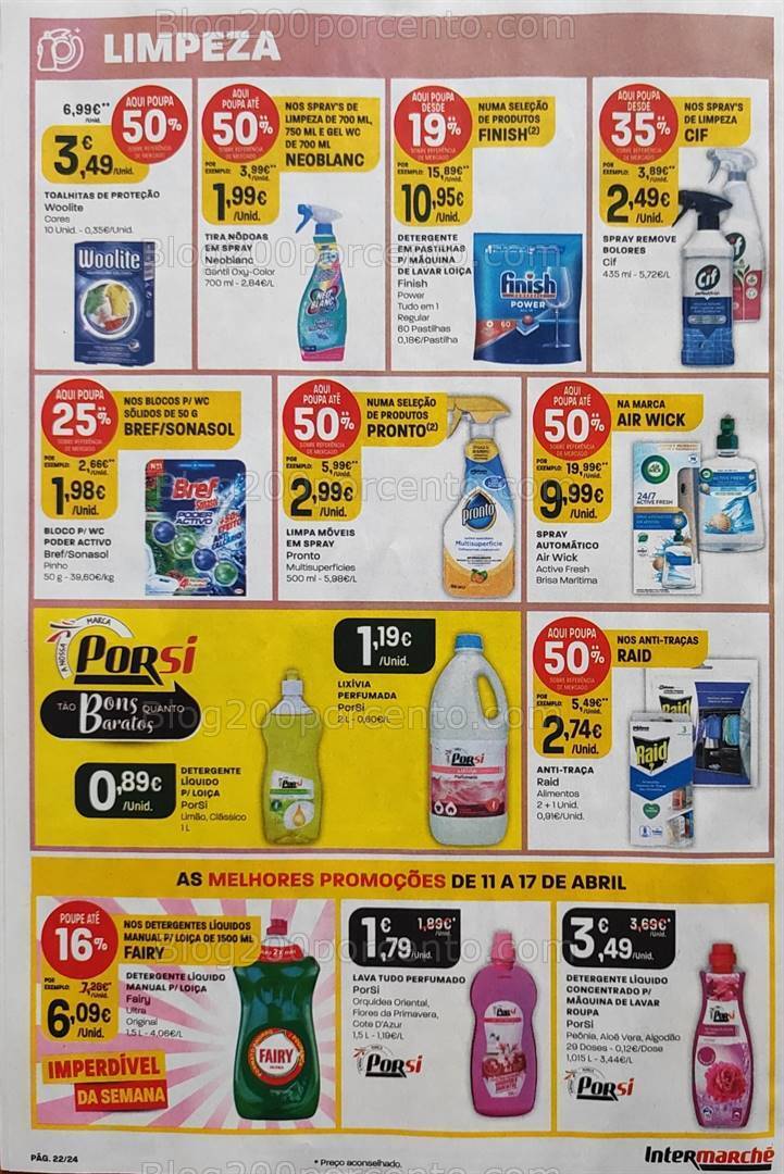 Antevisão Folheto INTERMARCHÉ Promoções de 11 a 17 abril