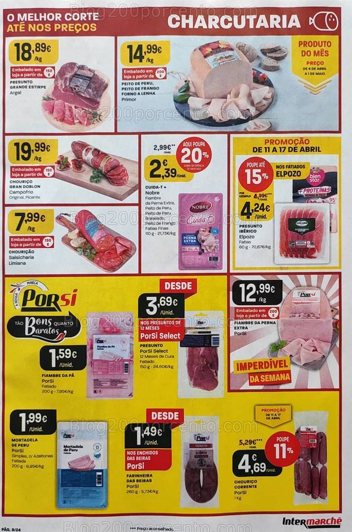 Antevisão Folheto INTERMARCHÉ Promoções de 11 a 17 abril
