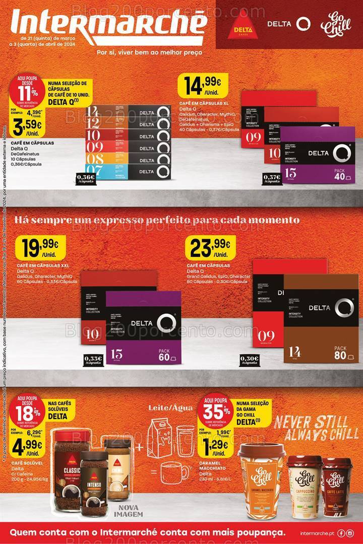 Antevisão Folheto INTERMARCHÉ Especial Cafés Promoções de 21 março a 3 abril