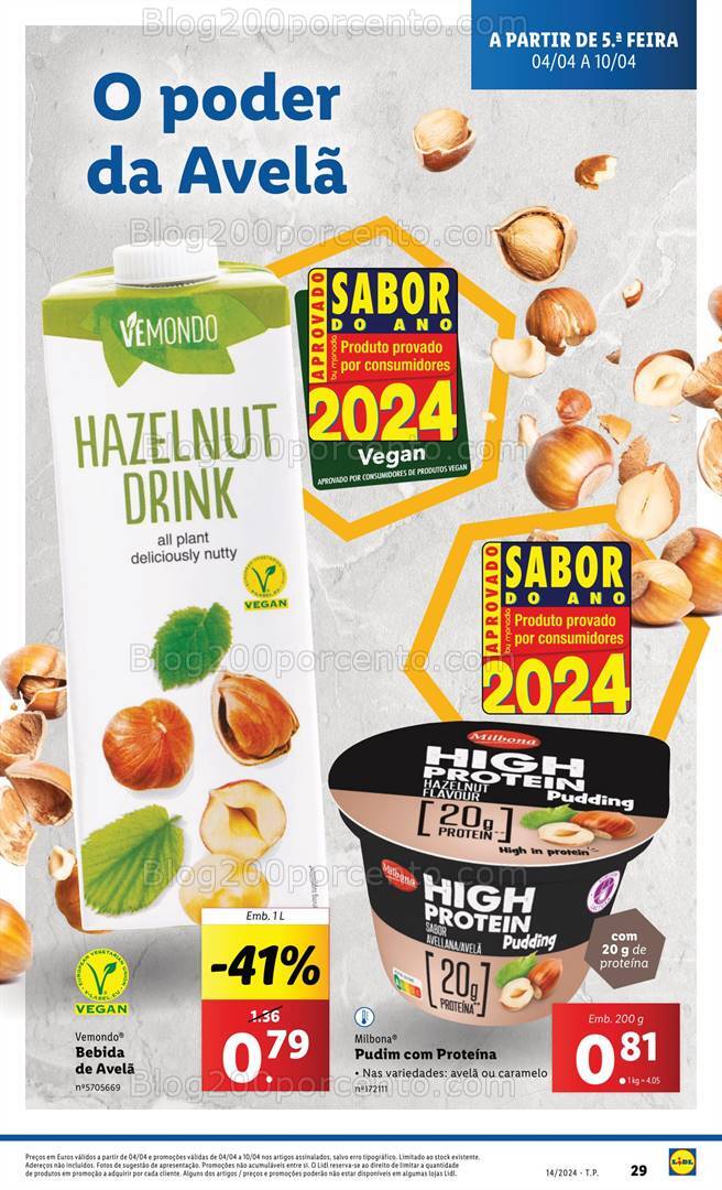 Antevisão Folheto LIDL Alimentação Saudável Promoções de 4 a 10 abril
