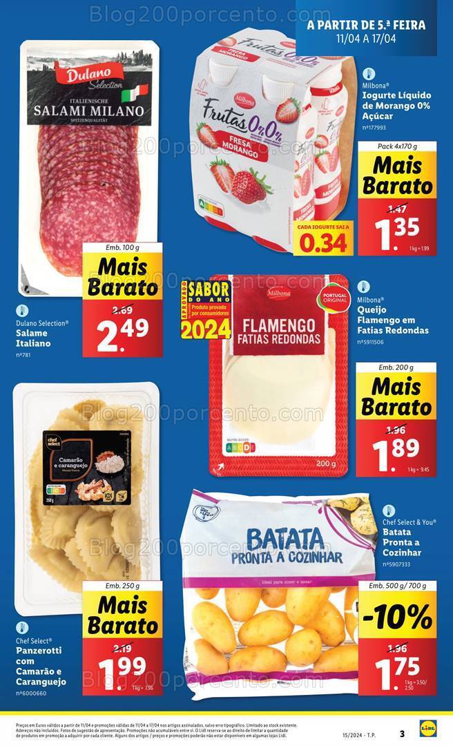Antevisão Folheto LIDL Preços mais baixos promoções de 11 a 17 abril