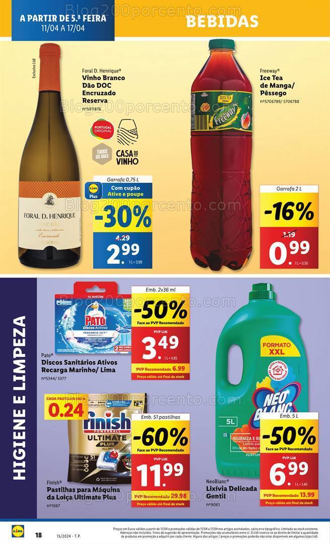 Antevisão Folheto LIDL Promoções de 11 a 17 abril
