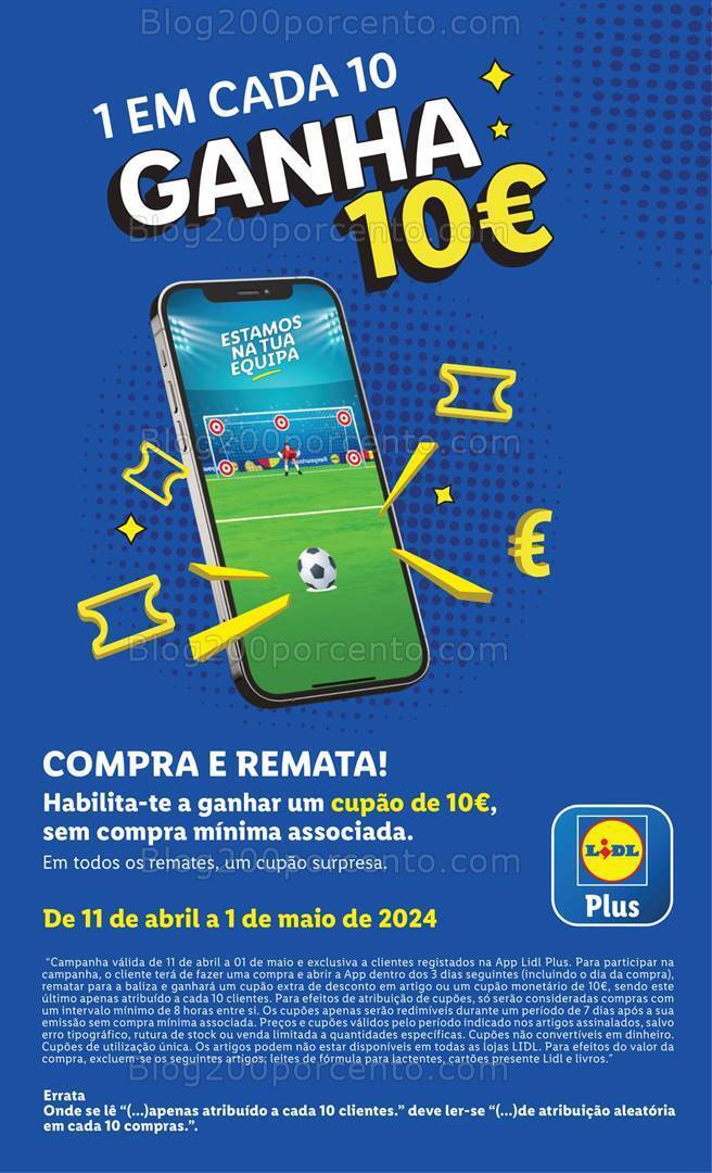 Antevisão Folheto LIDL Promoções de 11 a 17 abril