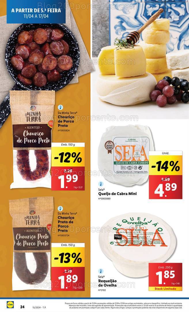 Antevisão Folheto LIDL Promoções de 11 a 17 abril