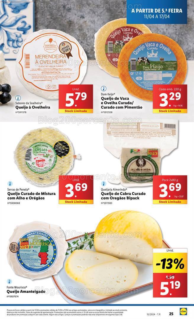 Antevisão Folheto LIDL Promoções de 11 a 17 abril