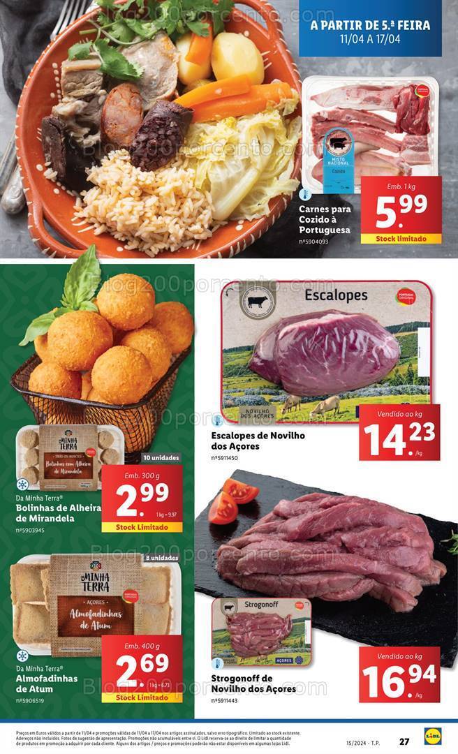 Antevisão Folheto LIDL Promoções de 11 a 17 abril
