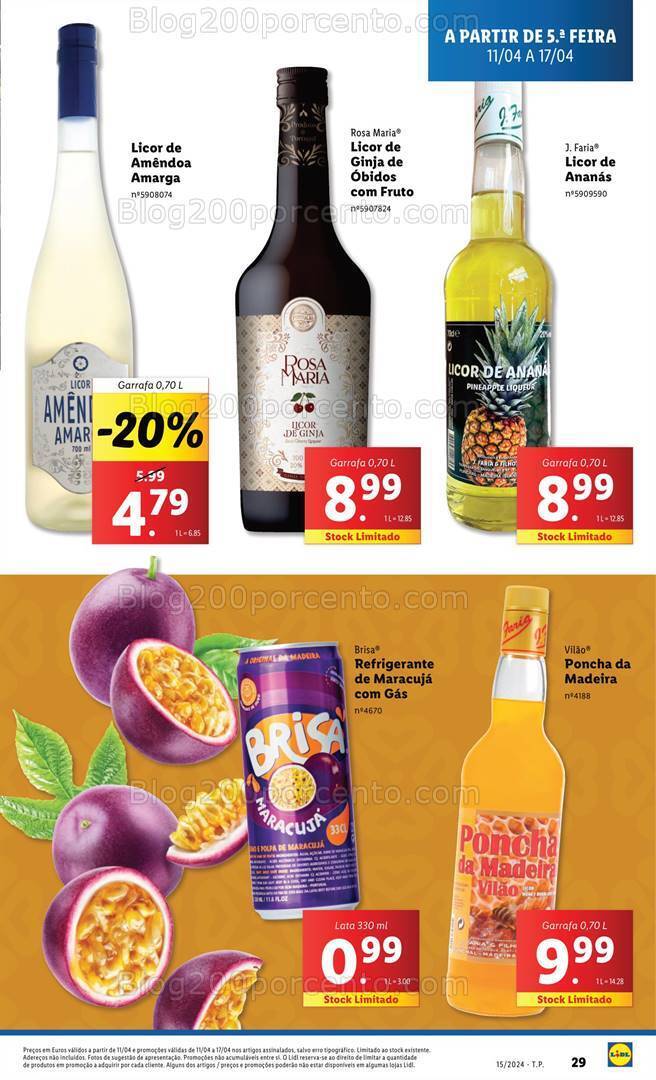 Antevisão Folheto LIDL Promoções de 11 a 17 abril