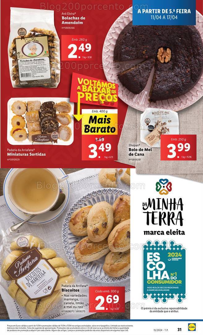 Antevisão Folheto LIDL Promoções de 11 a 17 abril