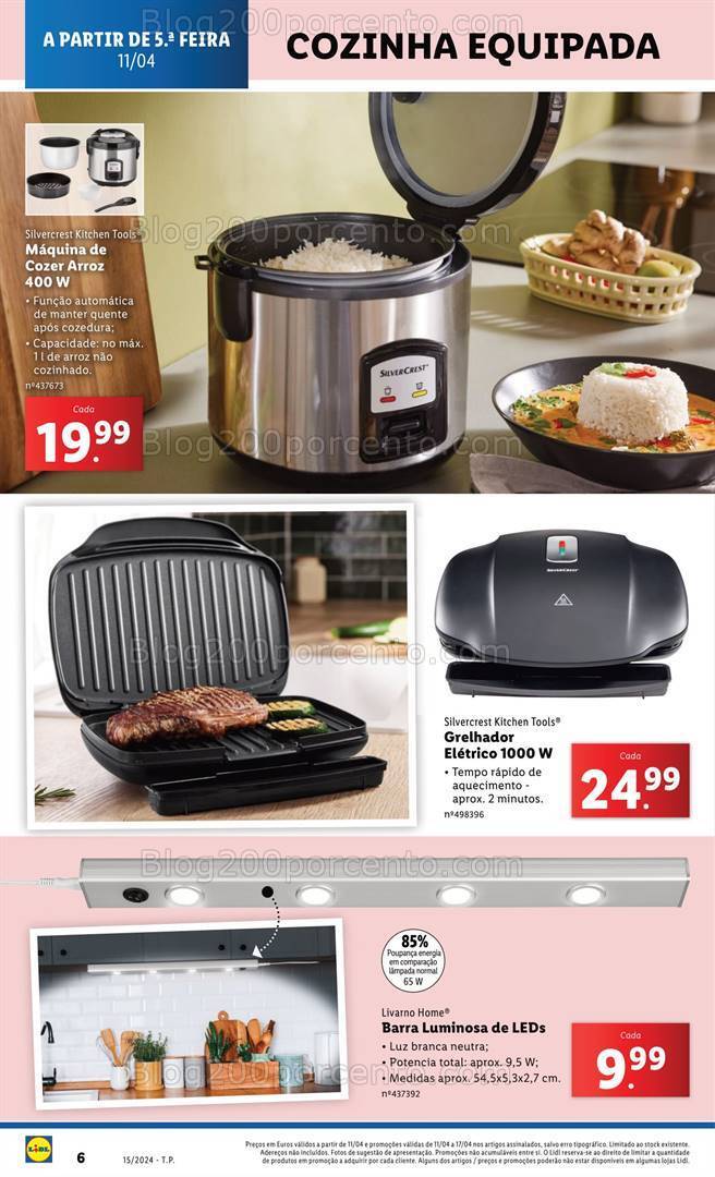 Antevisão Folheto LIDL Bazar Promoções de 11 a 17 abril